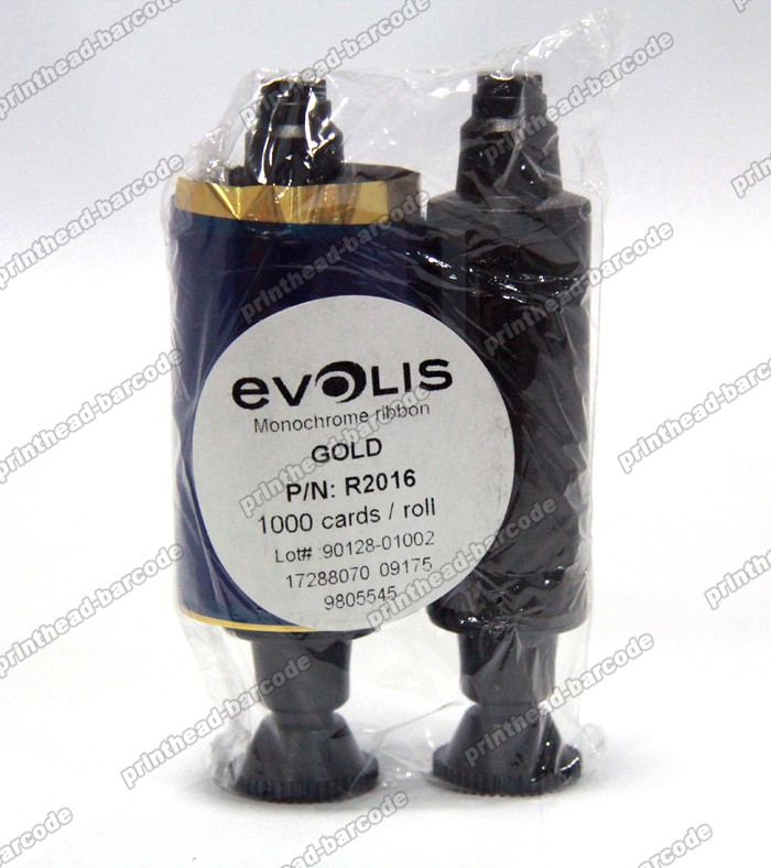 R2016 Gold Monochrome Ribbon for Evolis Card Printer